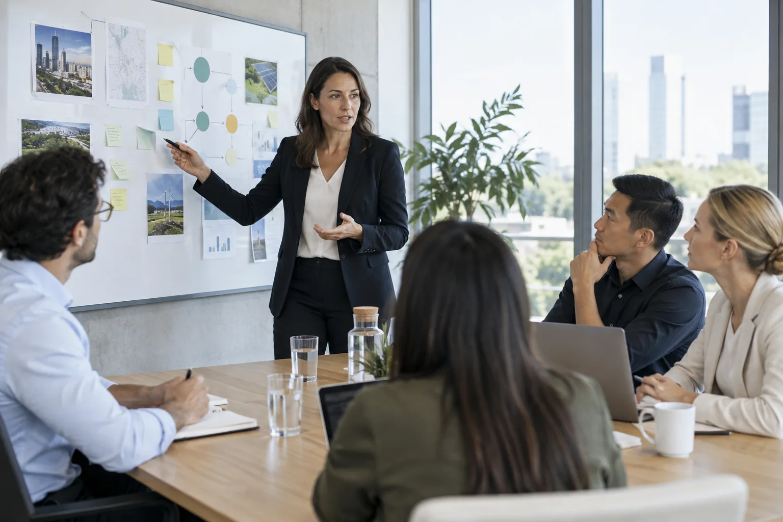 Enterprise team reviewing a digital operations plan
