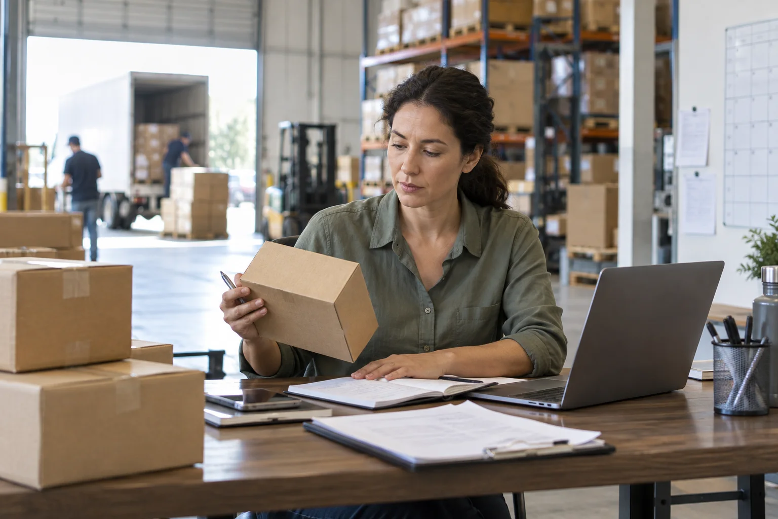 Procurement specialist reviewing supplier timing